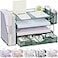 gianotter 4Tier Desk Organizer with Drawers File Holders Letter Trays and Pen Holders Workspace Accessories for Office Supplies Green