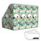 ANSSDO 6 Pack Cardboard Magazine Holder Premium Magazine File Organizer Large Volume Storage Box as Book Bins or Folder Holder for Desk Teal Floral
