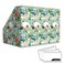 ANSSDO 6 Pack Cardboard Magazine Holder Premium Magazine File Organizer Large Volume Storage Box as Book Bins or Folder Holder for Desk Teal Floral