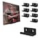 BLOLYO Black Vinyl Record Shelf Wall Mount 8 PackAcrylic Album Record Holder DisplayVinyl Record Shelf Stand and Wall Mount DisplayAcrylic Record Frame Show Your Favorite LP Black