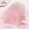 Delifox Inclined Desk File OrganizerVertical File Folder Holder Stand Metal Rack File Sorter for Office Classroom Desktop Organization