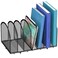 Gawerk 7Section Desk File Organizer Mesh Desktop Organizer File Sorter Office Organization Letter Holder Vertical Desktop File Holder for Office Home Black