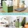 LifeSto Magazine Holder File Holder and Desk Organizer Paperboard Book Organizer and Storage Box for Documents Magazine Holder Rack for Classroom Home and Office Leaf Green 4Pack