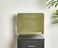 Meicloud Acrylic File Holder Clear Hanging File Organizer Box Modern Acrylic File Folder Organizer Lucite Hanging File Crate Bin with handles Transparent Desktop File Folder Box for Letter Size