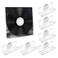Kalami 6 Pack Vinyl Record Holder Wall Mount No Drill Self Adhesive Acrylic Record Shelf Display Racks for LP Album Covers CD Book Pictures