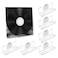 Kalami 6 Pack Vinyl Record Holder Wall Mount No Drill Self Adhesive Acrylic Record Shelf Display Racks for LP Album Covers CD Book Pictures