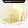 Kuntine.B KuntineB Desk File Organizer Upright Mesh Desktop Organizer File Sorter Office Organization File Holder for Home Office Classroom Gold 1 Pack 5Section