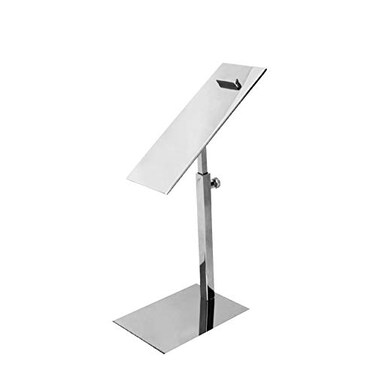 BNN BNN 1 Pack Silver Adjustable Hieght Shoe Display Riser Sandal Shoe Store Metal Shoe Display Stand Rack Holder