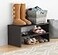 Whitmor Wood Stackable 2Shelf Shoe Rack 24 INCH Espresso