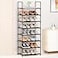 MUAHRCE 8Tier Tall Shoe Rack for Closet Entryway Adjustable Sturdy Durable Shoe ShelfNarrow Shoe Stand Organizer 18 W10 D58 HBlack