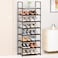 MUAHRCE 8Tier Tall Shoe Rack for Closet Entryway Adjustable Sturdy Durable Shoe ShelfNarrow Shoe Stand Organizer 18 W10 D58 HBlack