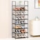 MUAHRCE 8Tier Tall Shoe Rack for Closet Entryway Adjustable Sturdy Durable Shoe ShelfNarrow Shoe Stand Organizer 18 W10 D58 HBlack