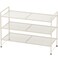 Simple Houseware 3Tier Stackable Mesh Shoe Rack White