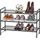 Simple Houseware 3Tier Stackable Mesh Shoe Rack Black