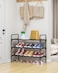 Kitsure Shoe Rack for Closet Sturdy Shoe Storage for Entryway SpaceSaving Shoe Rack Small and Shoe Shelf 276 Wide Black