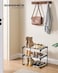 SONGMICS Shoe Rack 2Tier Shoe Organizer Metal Storage Shelf Upright or Upside Down for 36 Pairs Stackable for Entryway 118 x 167 x 148 Inches Black ULSA002B01