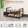 HDDTTZ 2Tier Expandable Shoe RackAdjustable Shoe Shelf Storage Organizer Heavy Duty Metal Free Standing Shoe Rack for Entryway Closet Doorway Black