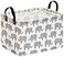 HUAYEE Baby Storage Basket Nursery Box Laundry Hamper Organization Bins for Toys and Clothes with Handles Elephant
