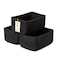 MiniArk Small Storage Baskets for Organizing Closet Organizer Bins Shelf Toy Basket Woven Rope Baskets Cube Decorative Box Shallow Basket 115x75x47 3 Packs Black