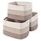 ICERZCZ Storage Baskets for Organizing Shelves Woven Cotton Rope Bins for Baby Nursery Organization Book Toy Towel Organizer 15x11x95 3 Packs Gradient Brown