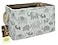 HUNRUNG Rectangle Storage Basket Cute Canvas Organizer Bin for PetChildren Toys Books Clothes Perfect for RoomsPlayroomRecGrey Elephants XL