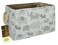 HUNRUNG Rectangle Storage Basket Cute Canvas Organizer Bin for PetChildren Toys Books Clothes Perfect for RoomsPlayroomRecGrey Elephants XL