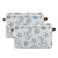 Wamika Coastal Anchor Nautical Theme Storage Basket Fabric Laundry Baskets Starfish Summer Beach Storage Boxes Organizer Bag for Baby Cloth Dog Toy Book Storage Cubes Shelf Closet Bins 16x12x8 Inches