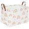 FXOCSHE Boho Rainbow Baskets Rectangulargirl basketWaterproof foldable canvas laundry basketNursery hamperRoom DecorShelf BasketRainbows