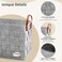 boldmonkey Blankets Basket 15 x13 x11 2 Pack Large Storage Baskets for Organizing Rectangular Living Room Dog Toy Bin for Dirty Clothes Pillows TowelLight Gray