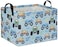 DDBASKET Rectangular Monster Truck Baskets Kids Gift Bins Empty Baby Basket for Boys Toy Storage Basket Organizer Bin Box Room Decor for HomeMonster Truck
