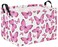 HIYAGON Rectangular Butterfly Pink Kids Storage Basket Baby Girl Basket Toy Storage Bin Organizer Box Rainbow Room Decor