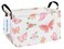 LANGYASHAN Rectangular Storage Bin Collapse Canvas Fabric Cartoon Storage Basket with Handles for Organizing Home Kitchen Boys and Girls Toys Office Closet Shelf Baskets Rec Pink Butterfly