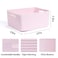MiniArk Large Storage Baskets for Shelves Closet Organizers Bins for Clothes Blanket Towels Baby Nursery Toy Baskets Box Woven Rope Baskets 17 x 13 x 75 2 Packs Light Pink