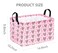 VAIVUSTO Valentines Basket Rec Heart Print Box Hamper Storage Basket Collapsible Organizer Bin Gift Shelf Baskets for Home and Kitchen Storage