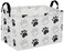 Essme Rectangular Dog Basket Cute Storage Basket with Handles for Room Decor Dog BinsPuppy Storage BinDog Paw