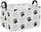 Essme Rectangular Dog Basket Cute Storage Basket with Handles for Room Decor Dog BinsPuppy Storage BinDog Paw
