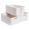 MiniArk Large Storage Baskets for Shelves Closet Organizers Bins for Clothes Blanket Towels Baby Nursery Toy Baskets Box Woven Rope Baskets 17 x 13 x 75 3 Packs Off White