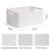 MiniArk Large Storage Baskets for Shelves Closet Organizers Bins for Clothes Blanket Towels Baby Nursery Toy Baskets Box Woven Rope Baskets 17 x 13 x 75 3 Packs Off White