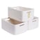 MiniArk Large Storage Baskets for Shelves Closet Organizers Bins for Clothes Blanket Towels Baby Nursery Toy Baskets Box Woven Rope Baskets 17 x 13 x 75 3 Packs Off White