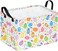 MAIZMZ Easter Storage Basket 149x102x98 Inch Foldable Bunny Decor Organizer with Waterproof Lining Kids Toy Holiday Gift Bin
