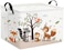 HIYAGON Rectangular Woodland Animal Basket Kids Baby Storage Basket Storage Bin Organizer Box Animal Room DecorSpring Animal