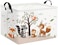 HIYAGON Rectangular Woodland Animal Basket Kids Baby Storage Basket Storage Bin Organizer Box Animal Room DecorSpring Animal