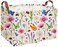 Essme Rectangular Basket Flower Storage Basket with Handles for Room DecorOcean Storage BinFlower cluster
