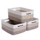 MiniArk Large Storage Baskets for Organizing Closet Shelf Baskets for Clothes Blanket Towels Baby Nursery Toy Bins Box Woven Rope Basket 17 x 13 x 75 3 Packs Gradient Brown