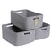 MiniArk Large Storage Baskets for Shelves Closet Organizers Bins for Clothes Blanket Towels Baby Nursery Toy Baskets Box Woven Rope Baskets 17 x 13 x 75 3 Packs Mixed Grey