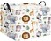 HIYAGON Rectangular Woodland Animal Basket Baby Storage Basket Storage Bin Organizer Box Animal Room DecorAnimal Basket