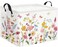 TIBAOLOVER Rectangular Baby Girls Basket Kids Baby Storage Basket Cute Storage Bin Organizer Shelf Book Flower Room DecorButterfly Flower