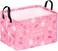 MAIZMZ Easter Storage Basket Eggs Bunny Flower Gifts Cube Kids Waterproof Storage Bins OrganizerFoldable Closet Shelf Baskets with handles for WomenNursery Hamper Toys BoxRoom Decorations