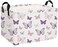 Essme Rectangular Butterfly BasketsKids Storage Basket with Handles for Girls Room Decor Girls Storage BinPurple Butterfly