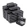 Tamicy Metal Rectangular Hinged Tins Pack of 40 Matte Black Mini Portable Box Containers Small Empty Storage Tins with Lids Home Organizer Kit for Storage Drawing Pin Jewelry Crafts